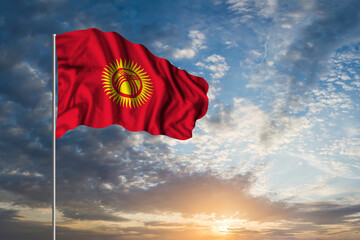Waving National flag of Kyrgyzstan - 549789199
