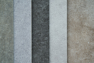 さまざまな種類のコンクリート壁面