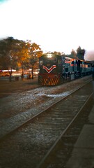 Pakistan Railways Train on Track 