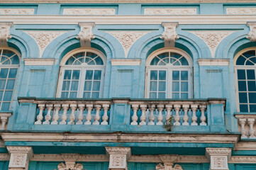 Old blue mansion