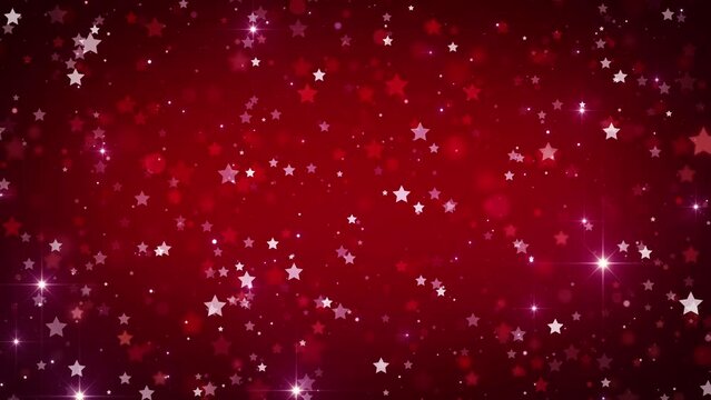 christmas stars holiday background sparkling loop