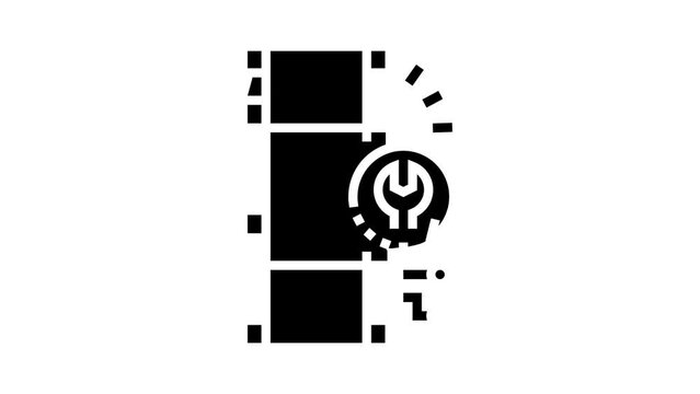 data tape services glyph icon animation