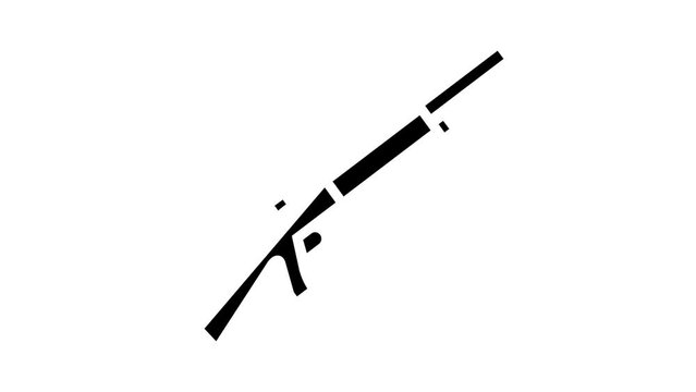shotgun weapon glyph icon animation
