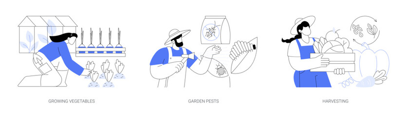 Home gardening abstract concept vector illustrations. © Visual Generation