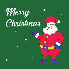Merry Christmas Greeting Card Illustration. Merry Christmas Background Illustration