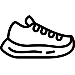 running shoes outline icon