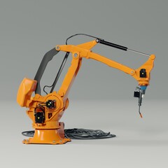 Robotic arm.3D artwork.3D rendering.3D illustration.model blender