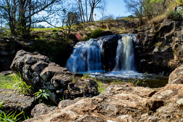waterfall in long exposure