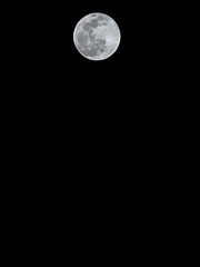 full moon over sky