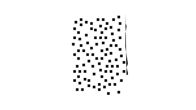 gravel road glyph icon animation