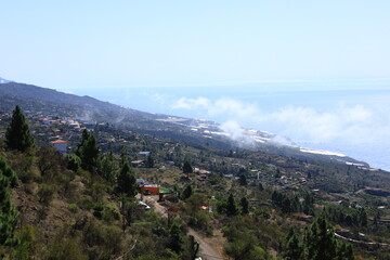 Fototapeta na wymiar View on a mountain in the south of the Palma