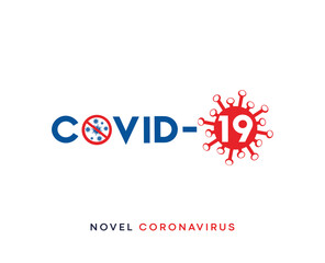 Coronavirus disease (COVID-19) Typography Design. 2019-nCov  Novel Coronavirus Vector templates