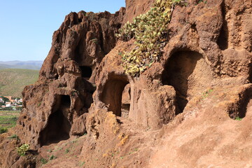 Cave of Four Gates is a complex of caves in the south of the municipality of Telde, Gran Canaria.