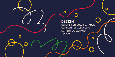 Modern backgrounds with abstract elements and dynamic shapes. Compositions of geometric shapes. Vector illustration.