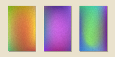 Set of gradient backgrounds. Billboard. Vector illustration
