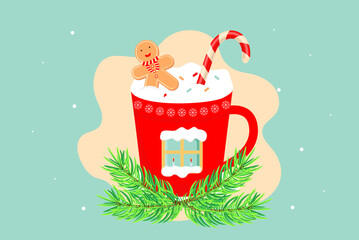 Christmas mug, Merry Christmas	
