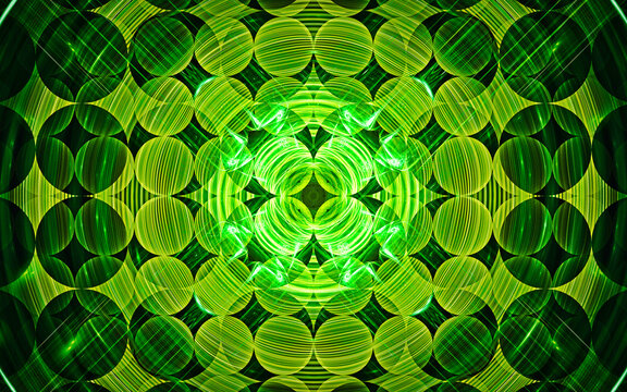 digital illustration abstract image generated fractal background image wallpaper pattern of various geometric shapes and lines of various colors for computer graphics or web design