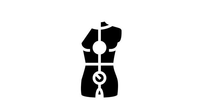 mannequin equipment glyph icon animation