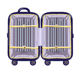 Open suitcase illustration PNG