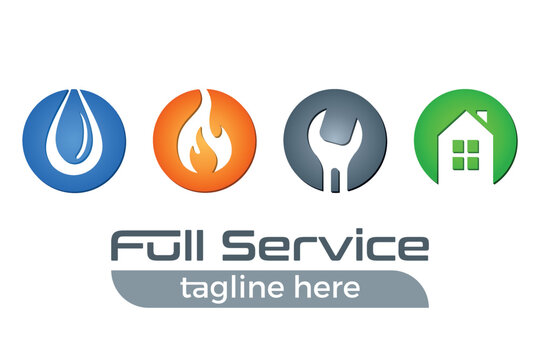 Sanit&auml;r, Haus-Service, Handwerk, Hausmeister, Heizungsbauer, Industrieservice - Logo, Firmenzeichen