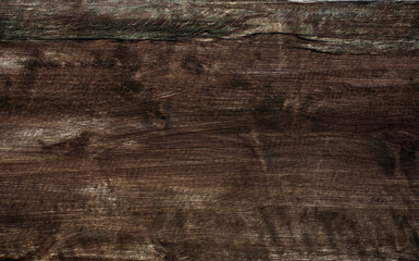 old natural background. Dark brown wood texture.