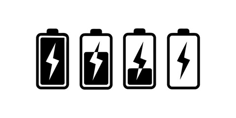 Battery charge icon. Vector Cell