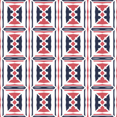 Fototapeta premium Geometric pattern. Seamless vector background. Ethnic graphic design. 