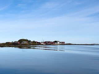 view on the island of haholmen