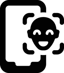 Mobile face recognition icon