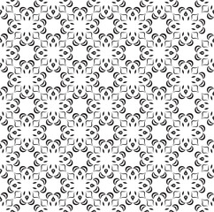 Abstract arabesque asian seamless pattern. Line floral holiday ornamental texture. Artistic geometric background in arab orient style