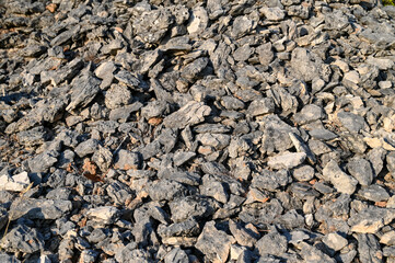 A pile of small stones.