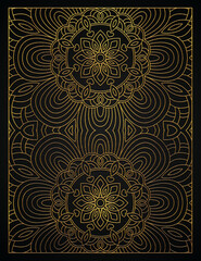 Golden abstract luxury style pattern design