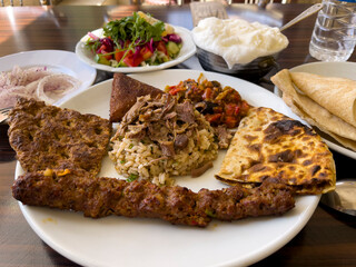 Mardin local delicacies, registered dinner plate and menu