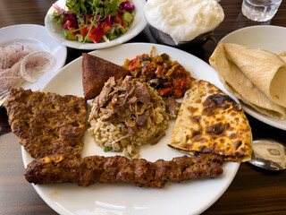 Mardin local delicacies, registered dinner plate and menu