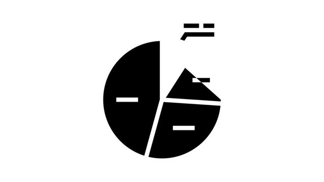 pie chart glyph icon animation