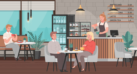 Restaurant Interior Cartoon