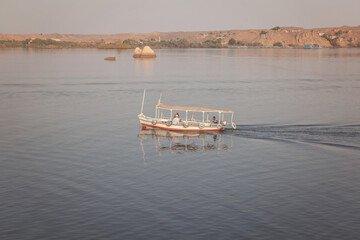 Felucca on the Nile river in Luxor, Egypt
