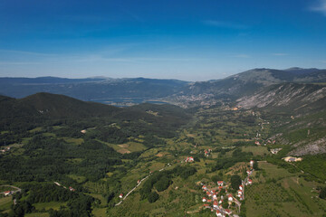 Fototapeta na wymiar Aerial photo of Bosnia and Herzegovina