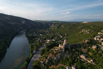 Fototapeta na wymiar Poitelj - town on the hill, Bosnia and Herzegovina