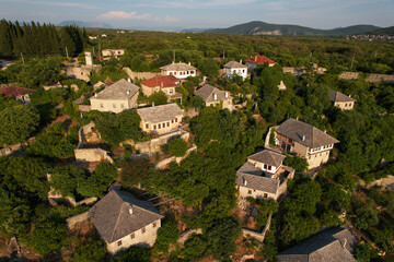 Fototapeta na wymiar A View from Poitelj, Bosnia and Herzegovina
