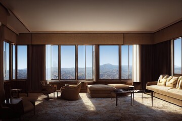 luxury presidential suite with beautiful view