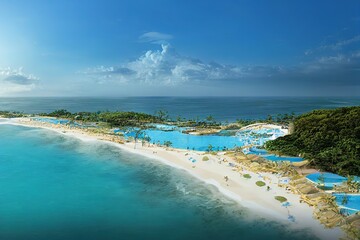 Fototapeta premium Luxury resort beach hotel