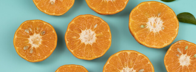 juicy tangerines in season