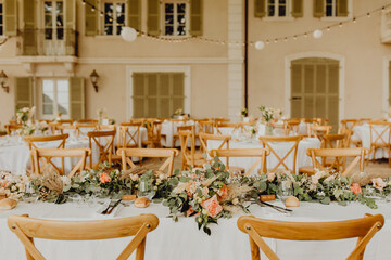 Réception de mariage en extérieur