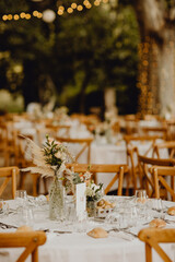 Réception de mariage en extérieur