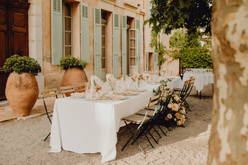 Réception de mariage en Provence
