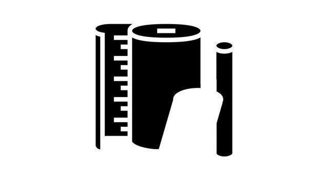 nylon thermoplastic glyph icon animation