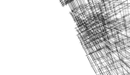 Abstract architecture vector 3d illustration