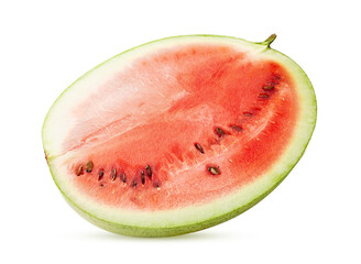 Ripe watermelon cut in half