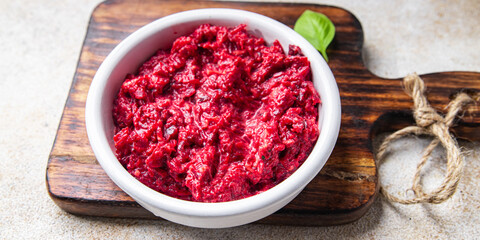 grate beet salad beetroot vegetable grated fresh snack healthy meal food snack diet on the table copy space food background  top view